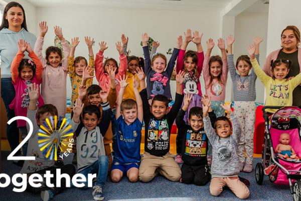 A group of children from the PRIM project